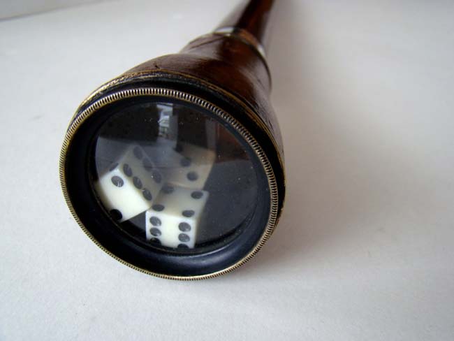 A "Dancing Dice" Gambler's Walking Stick circa 1900
